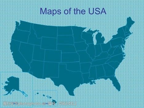 编辑的选择美国的PPT模板PPT的地图
