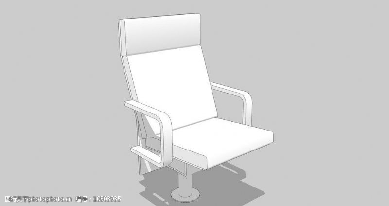 圈椅固定休闲椅图片