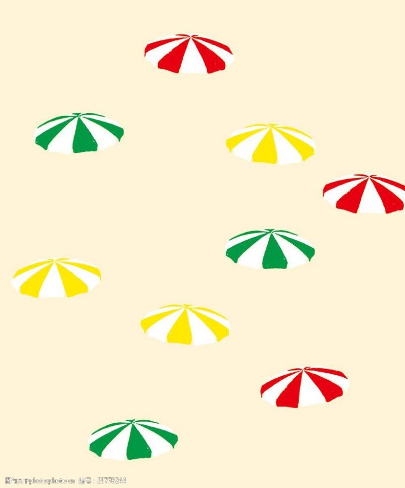 印染花纹遮阳伞