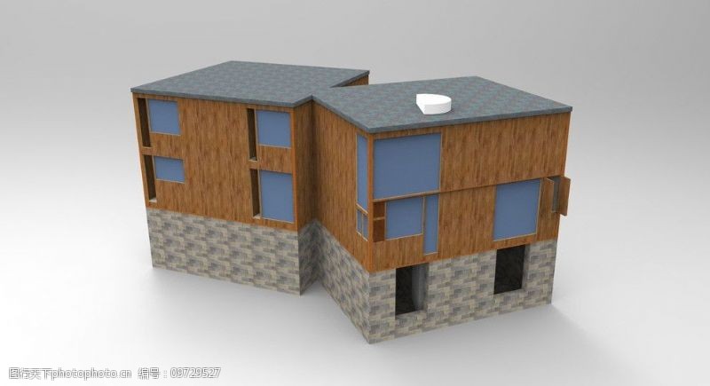 fisher费舍住宅模型渲染图图片