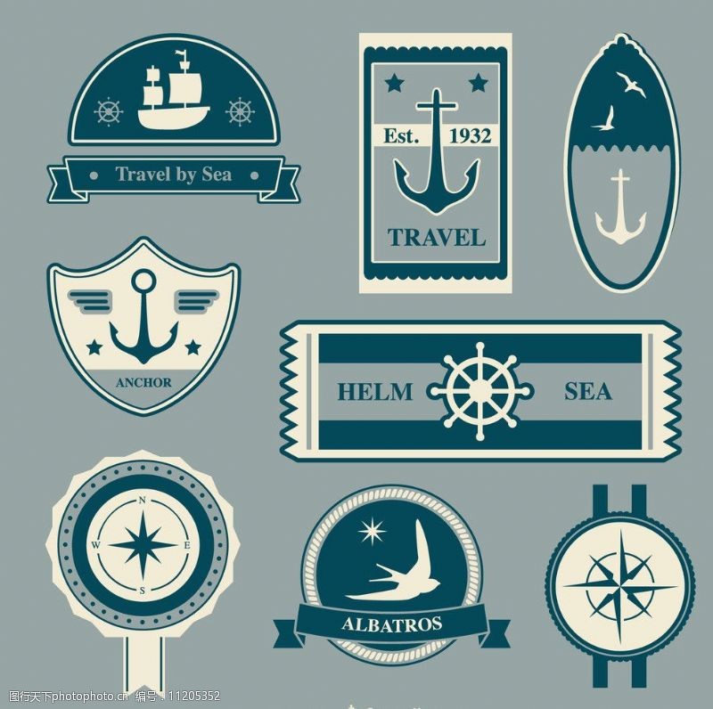 标识符号帆船图标图片