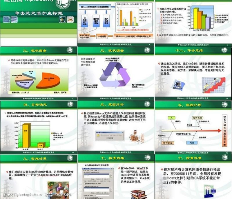 非常实用的幻灯片素材国家电网公司ppt模板共有29张图片