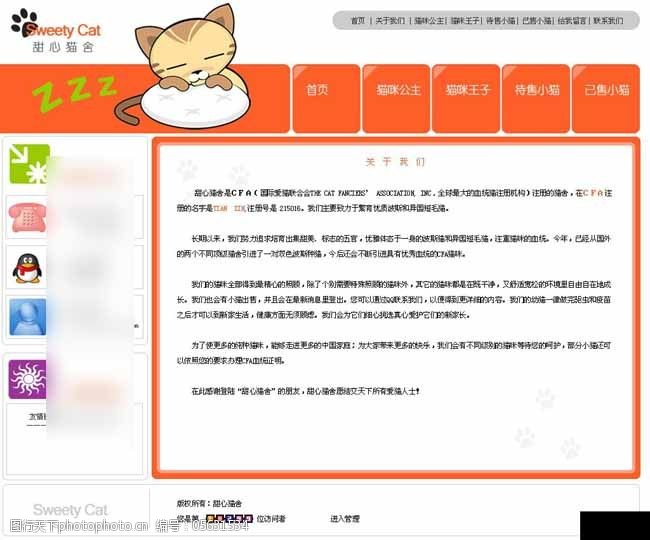 中国宠物网宠物服务公司网页模板
