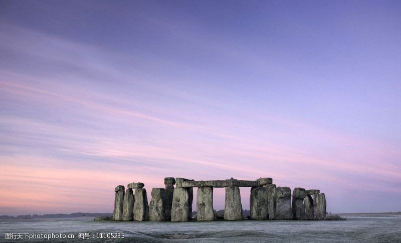 旷野英国索尔兹伯里巨石阵图片