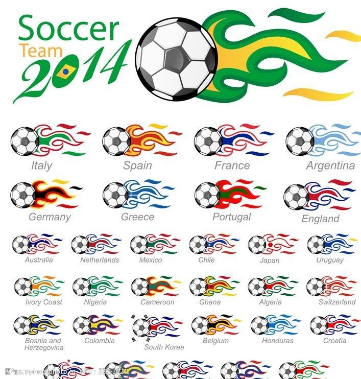 体育项目巴西足球世界杯素材