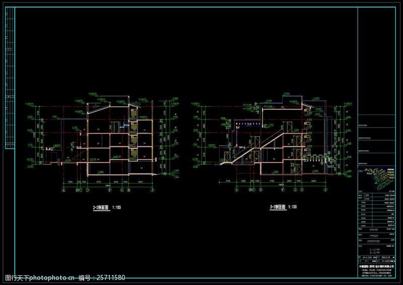 dwg建筑CAD扩初方案设计图