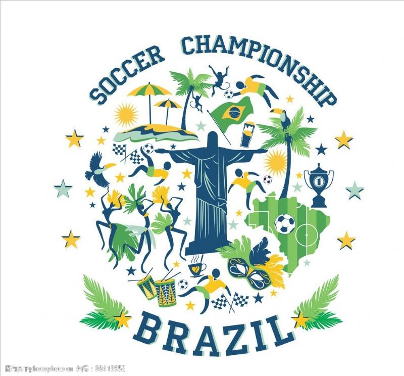 巴西世界杯足球世界杯图片