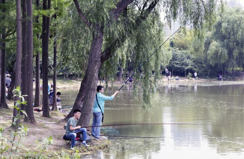 世纪公园垂钓图片