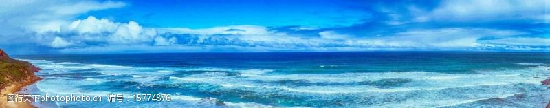 水墨云彩澳洲大洋路海滨风景图片