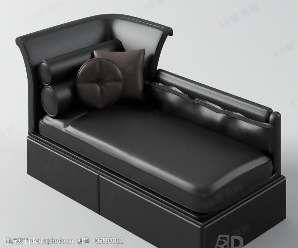 有贴图3D沙发模型