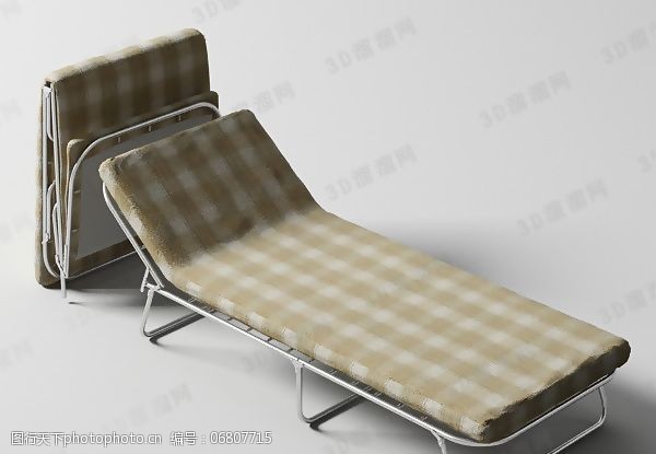 3d模型贴图3D躺椅模型