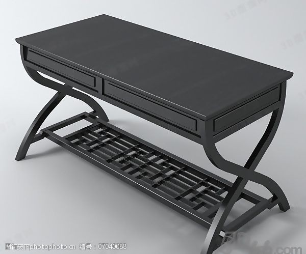 屉桌3D桌子模型