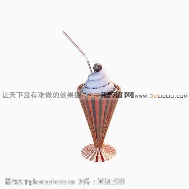3d模型贴图3D冰淇淋模型