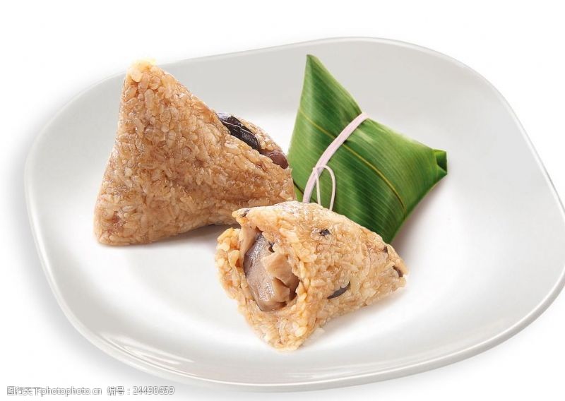 台湾美食菌菇粽