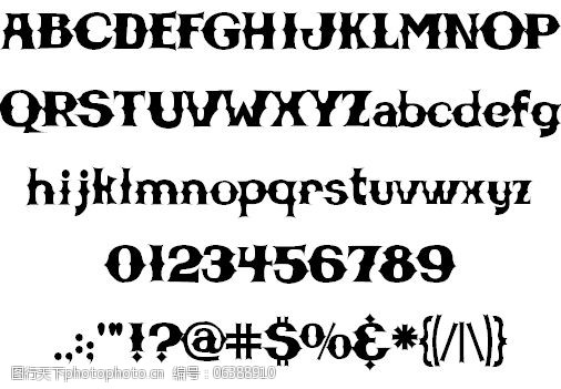 opentypeCBGB的字体的字体