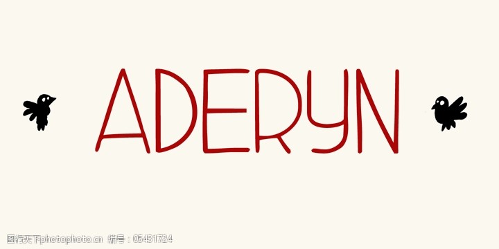 后记DKaderyn字体