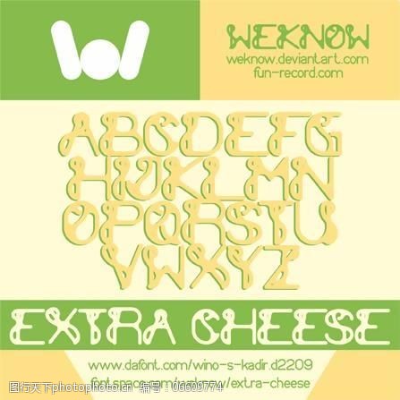 eot额外的奶酪的字体