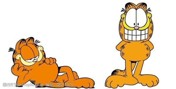 卡通加菲猫Garfield矢量图