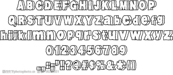 opentype岩石的字体的字体