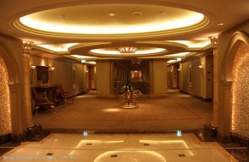 五星级酒店欧式大厅图片