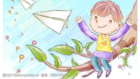卡通风景15韩国快乐儿童矢量插画15