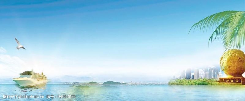 西部旅游画册防城港海景图图片