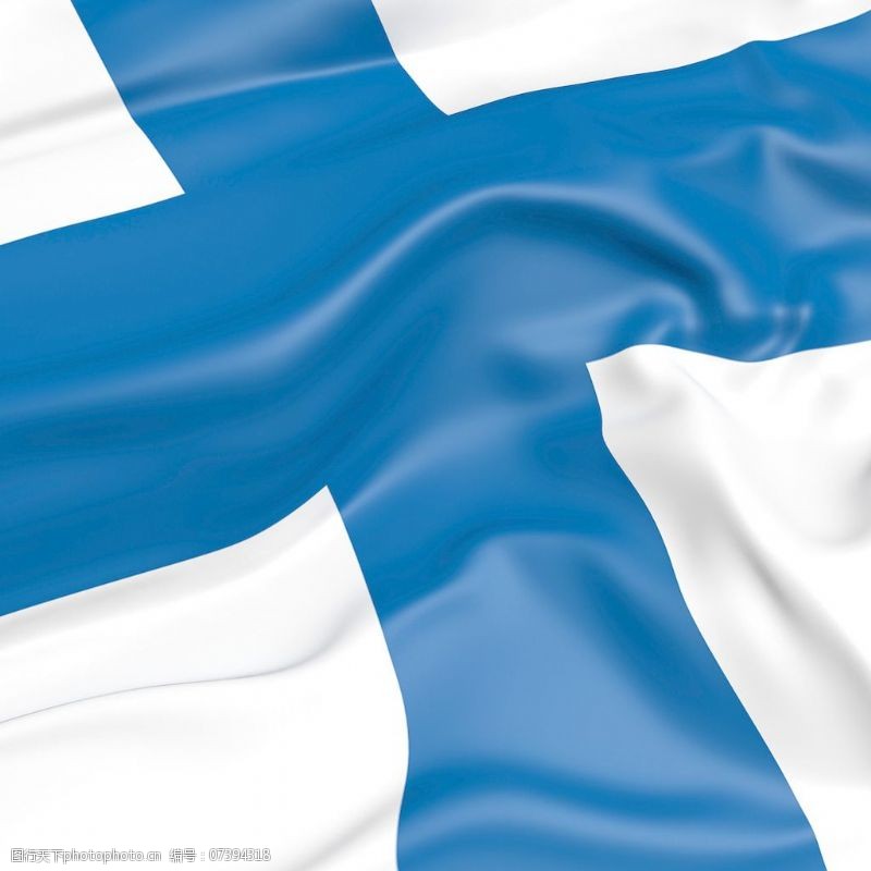 风景生活旅游餐饮芬兰国旗