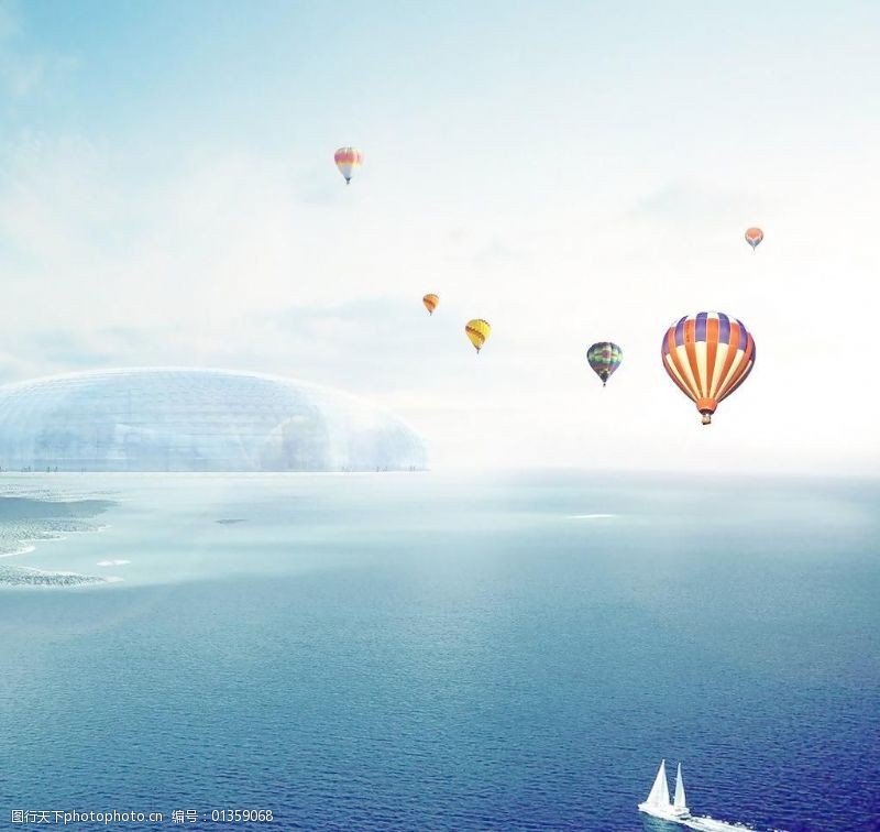 海洋世界降落伞图片