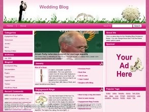 网页代码婚礼的博客