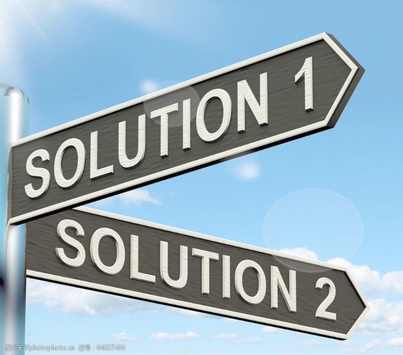 解决方案1或2选择显示选项或解决策略