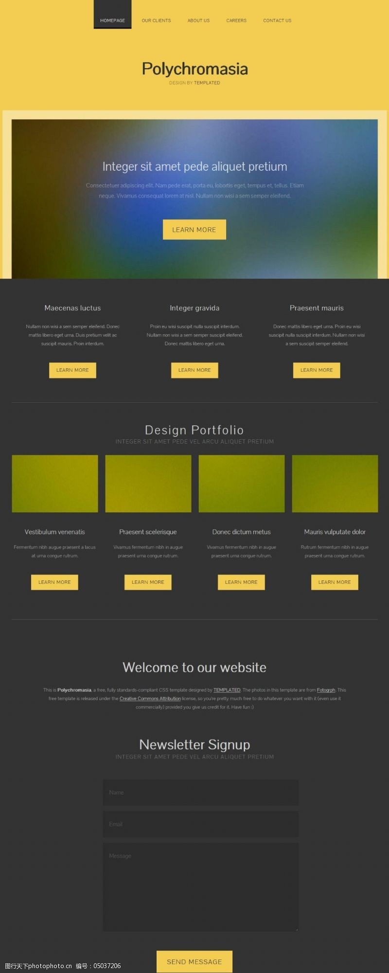 网页设计免费下载企业网页模板设计