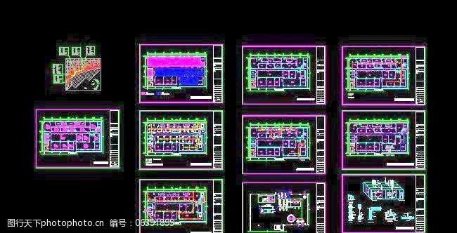 生产车间平面图某工厂生产车间洁净空调平面设计图