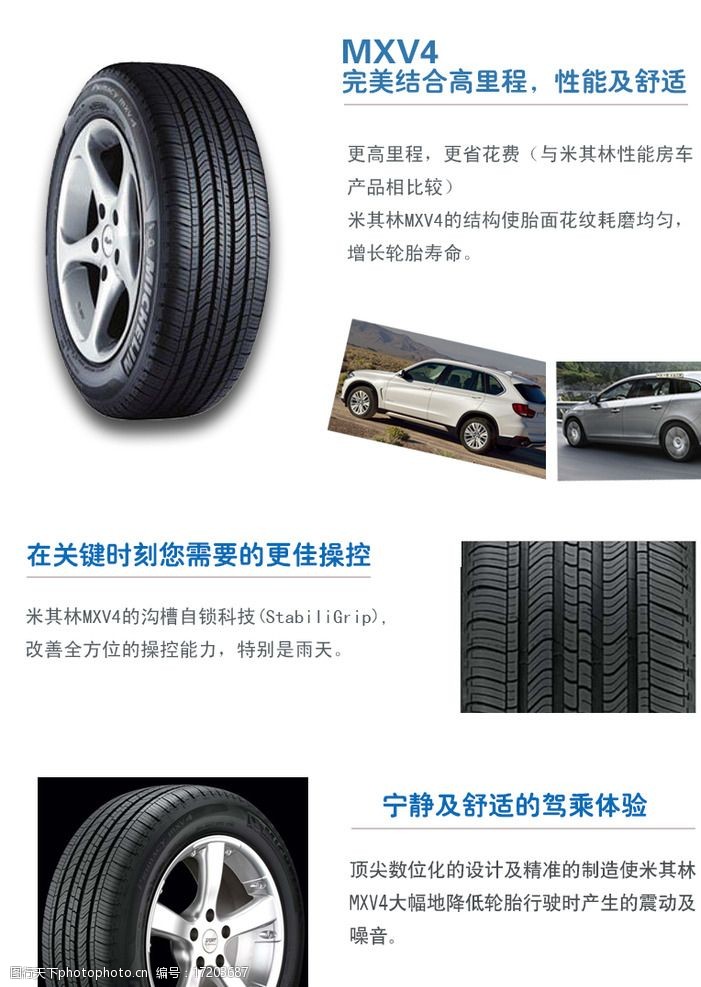 米其林轮胎MXV4产品详图片