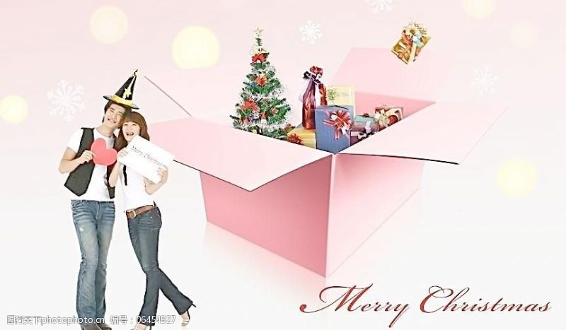 圣诞帽免费下载情人节情侣恋人圣诞节图片