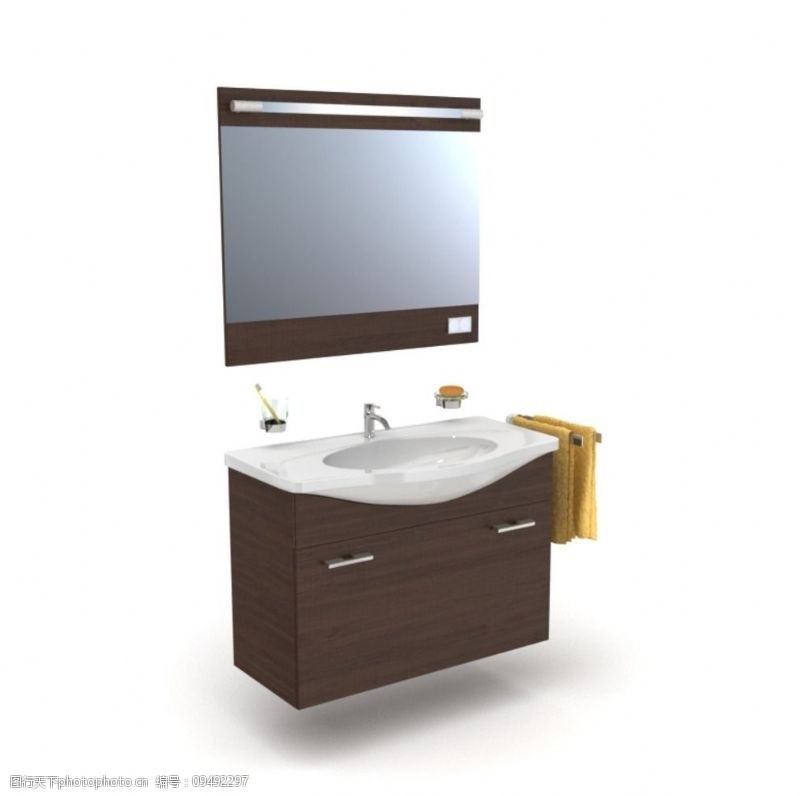 卫浴用品橱柜盥洗盆镜子图片
