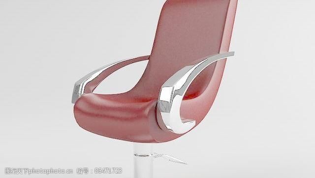 椅子模型armchairform红色时尚的转椅