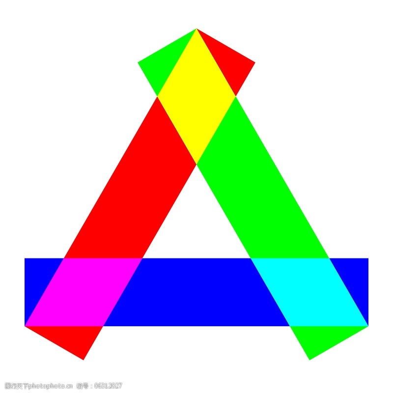 矩形的RGB长三角形