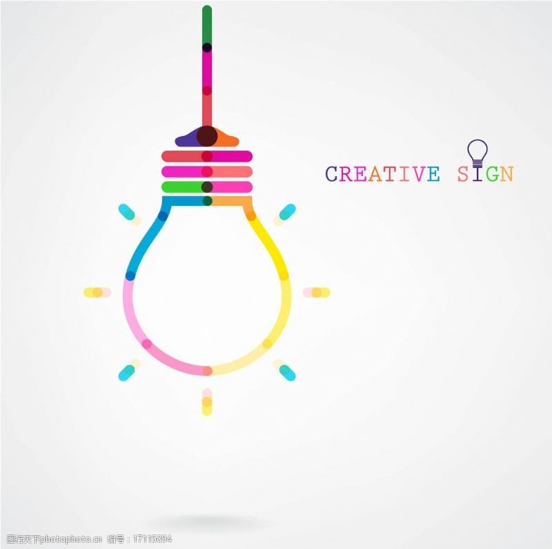 想法灯泡创意创新图片