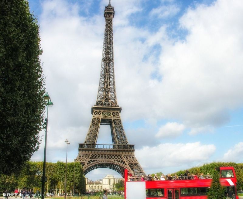 公共汽车巴黎观光图片