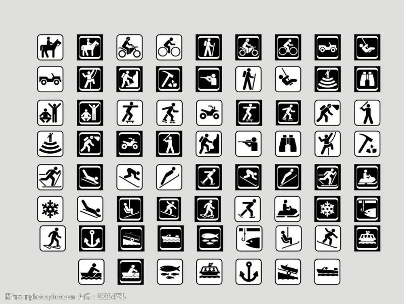 攀岩运动图标图片