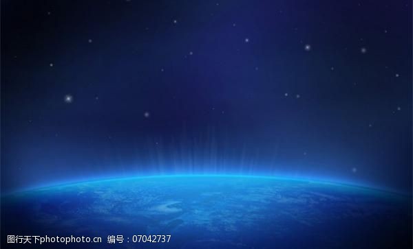 ps插件蓝色的夜晚地球空间背景