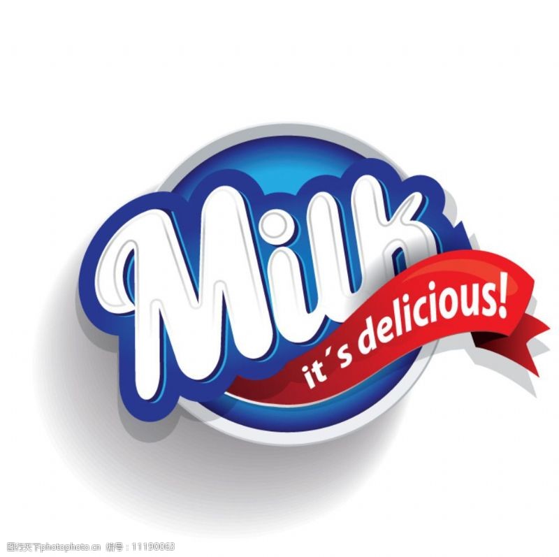 牛奶商标LOGO图标图片