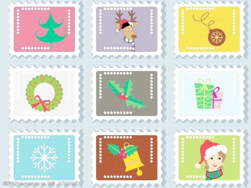 套圣诞邮票