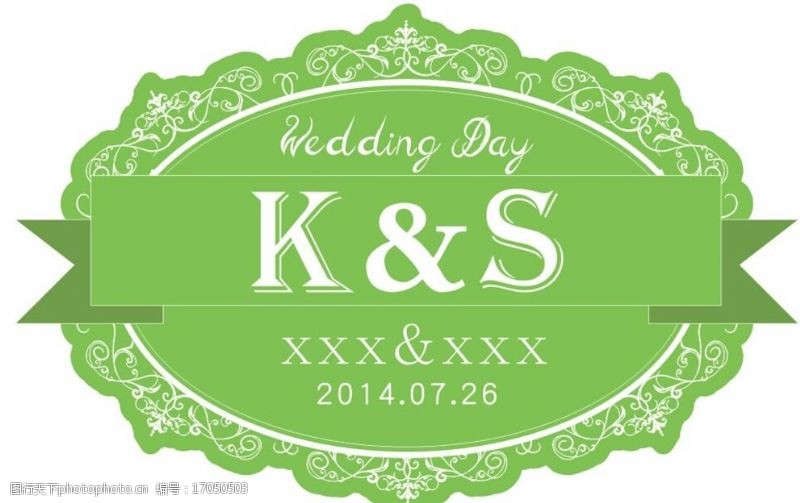 wedding婚礼logo牌图片