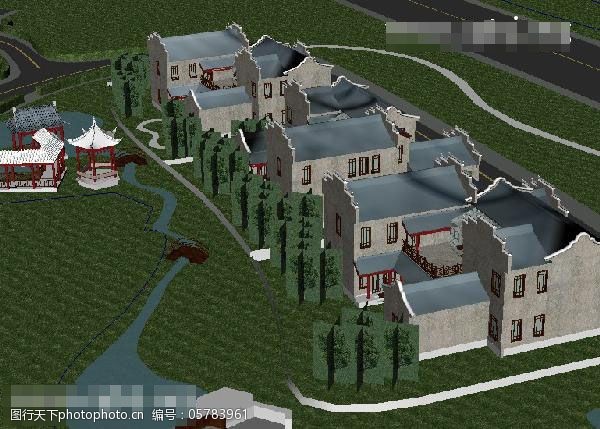 3d模型人物房屋建筑3D游戏模型