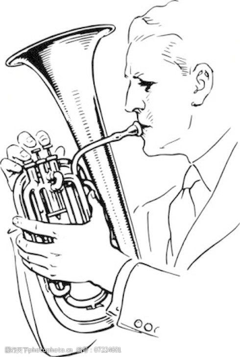 演奏家免费下载男人在中音喇叭的剪辑艺术