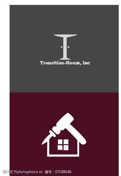 方形标签房子logo图片
