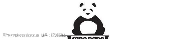方形标签熊猫logo图片