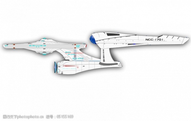 sci新宇宙飞船的矢量绘图