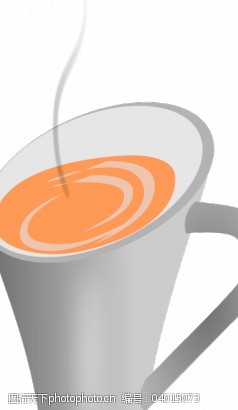 一杯黑咖啡杯矢量一杯热饮料的矢量图形